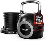 Yagud Adjustable Kettlebell, 44lbs Kettlebell Set with 7 Levels