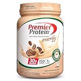 Premier Protein Powder, Café Latte, 30g Protein, 1g Sugar, 100% Whey Protein, Keto Friendly, Gluten Free, No Soy, 95mg Caffeine for Energy, 23.9 oz (17 Servings)
