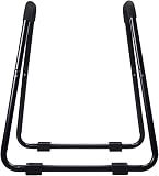Amazon Basics Dip Bar Station, Portable Strength Training Stand for Tricep Dips & Calisthenics, Home Gym, 661 lb Weight Capacity, Black