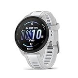 Garmin Forerunner 165, Running Smartwatch, Colorful AMOLED Display, Training Metrics and Recovery Insights, Whitestone