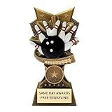 Same Day Awards Champion V Bowling Trophy
