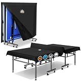 Zettum Ping Pong Table Cover - Table Tennis Cover Waterproof & Heavy Duty, 600D Covers for Table Tennis, Indoor Outdoor Table Covers Fits Universal 9x5 FT Tables Folding & Flat Tables