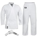 Hawk Sports Karate Uniform, Lightweight Karate Gi with Belt for Kids and Adults, Ideal for Martial Arts Training and Sparring, Durable Training Gear, Size 00 (3'9''/50lbs)