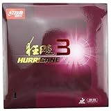 BestParts DHS Hurricane 3 Table Tennis Rubber Sheet Ping Pong Rubber,39 Degree/2.2mm,Black