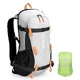 OutdoorMaster Snow Hydration Pack, 18L Travel Daypack for Snowboard, Ski, Hiking, Cycling - Made from Recycled Materials - Grey