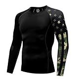 color cosplayer Jiu Jitsu Men's Long Sleeve UPF 50+ Sun Protection Skins Performance Fit Compression Rash Guard