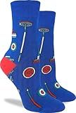 Good Luck Sock Women's Curling Brushes Socks, Adult, Shoe Size 5-9