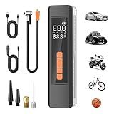 Tire Inflator Portable Air Compressor, 5X Faster Portable Air Compressor for Car Tires with Powerful Battery, 150PSI Cordless Air Pump with Digital Pressure Gauge for Cars, Bike, Motor, Balls,Tires