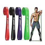 LEEKEY Resistance Bands for Pull Up Assist, Exercise & Workout Bands Set