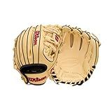 Wilson 2026 A1000 PF11 11" Infield Baseball Glove - Right Hand Throw, Pedroia Fit, Blonde/Black/Red