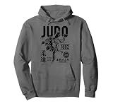 Distressed Judo Accessories Clothes & Gifts Vintage Retro Judo Pullover Hoodie