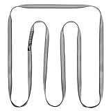 KLYTORX 18mm Nylon Climbing Sling - 23kN CE2008/EN566 Certified - Ultra-Wide & Durable for Rock Climbing, Anchor Building, Tree Protection(150cm/ 60inch|Single Unit)