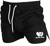 Top Spot Apparel Men's Drag Suit Swim Trunks, Back Pocket, No Mesh Lining (XL, Black)