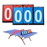 YURINWOO 2 Pack Tabletop Scoreboard Numbers Slot, 6 Digit Basketball Game Scoreboard Reusable,Multi Sports Score Flip Sports Scoreboard for Ping-Pong Badminton Volleyball Football Sports