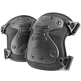 BZTAC Tactical Professional Combat Knee Protective Pads Set Advanced Tactical Gear Set for Outdoor CS Paintball Game Cycling Safety Skateboarding Gear Skates Airsoft Hunting Knee Protection Guard Pads