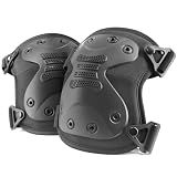 BZTAC Tactical Professional Combat Knee Protective Pads Set Advanced Tactical Gear Set for Outdoor CS Paintball Game Cycling Safety Skateboarding Gear Skates Airsoft Hunting Knee Protection Guard Pads