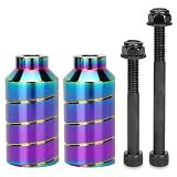 Kutrick Pro Scooter Pegs Set with Axle Hardware 2.5", 3.0",3.5" for Freestyle Scooter Grinds