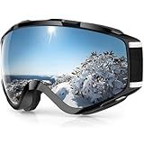 findway Ski Goggles OTG - Over Glasses Snow/Snowboard Goggles for Men, Women & Youth - 100% UV Protection