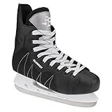 5th Element Stealth Ice Hockey Skates - Perfect for Recreational Ice Skating and Hockey - True-to-Size Fit and Moisture Resistant Liner Ice Skates for Men (Black/White, 7.0)
