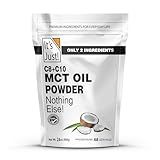 It's Just! MCT Oil Powder with Prebiotic Fiber - Keto, Non-GMO, C8 C10, Coffee Creamer - 24 oz