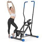 OWLSKY Stair Stepper Vertical Cardio Exercise Climber Stair-Master for Exercise at Home Full Body Workout Machine with Handlebar 330LBS Load with Adjustable Step Range Pedals