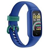 BIGGERFIVE Vigor 2 L Kids Fitness Tracker Watch for Boys Girls Ages 5-15, Activity Tracker, Heart Rate Sleep Monitor, IP68 Waterproof, Pedometer, Calorie Step Counter Watch, Blue