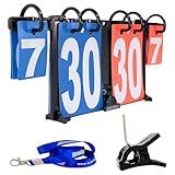 Boardee Portable Scoreboard – Wearable Attachable Tabletop Score Keeper for Volleyball, Beach Volleyball, Cornhole, Tennis, Ping Pong, Table Tennis, Billiards