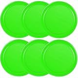3 1/4 Inches Air Hockey Pucks 6 Pack Full Size Heavy Replacement Pucks for Game Tables Equipment Accessories (Green)