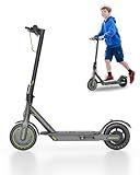 MAXSHOT Electric Scooter Adults & Big Kids, 350W Powerful Motor, Top Speed 16/19MPH, 12/16/19/21Miles Range, 8.5" Solid Tires Folding Commuter Escooter with Dual Suspension for Commuting, APP Control