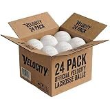 Velocity Practice Lacrosse Balls - 1, 2, 3, 6, 12, 18, 24, 36, 60 and 120 Packs - Official Size and Weight - White