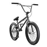 Mongoose Legion L100 Freestyle BMX Bike for Advanced-Level Riders, Adult Men Women, 4130 Chromoly Frame, Double Walled Rims, and 20-Inch Wheels, Grey/Black
