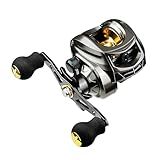 Lacusmall Baitcaster Reels, Fishing Reels with 7.2:1 Gear Ratio, Baitcasting Reel with Magnet Braking System, Bait Casters Reel,Smooth 17.6 LB Max Drag(Right Hand)