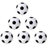 Inscool 6Pcs Foosball Table Balls 1.42 Inch Table Soccer Balls for Foosball Tabletop Game Foosball Accessory Replacements Multicolor World Cup Foosball/Gifts