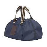 Equinavia Darby Equestrian and Bicycle Helmet Bag | Fits up to 15" x 12" x 9" | Spacious and Padded - Navy/Gold - One Size