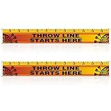 Lewtemi 8 pcs Dart Board Throw Line Floor Sticker PVC Toe Line Marker