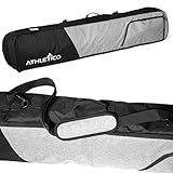 Athletico Peak Snowboard Bag - Padded Snowboard Travel Bag for Air Travel Carries Snow Board Gear Including Snowboarding Boots, Goggles, Etc for Flying (Black/Gray, 157cm)