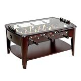 Barrington 42” Foosball Coffee Table, Durable & Stylish Contemporary Design with Tabletop Sports Soccer Balls, Perfect for Family Game Rooms