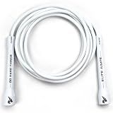 Elite Jumps 6mm PVC Jump Rope, Adjustable Skipping Rope, White
