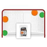 Top Shelf Targets Magnetic Shooting Discs for Hockey & Lacrosse – 4-Pack Combo Training Set with Tethers – Precision Aids for Goal Practice and Accuracy Drills