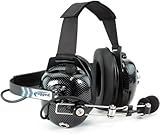 Rugged Radios H41 Behind The Head Headset for Racing Radios Industrial Electronics Features Noise Reduction Volume Control 5 Pin Connection for Handheld Radio Walkie Talkie Jumper Cable