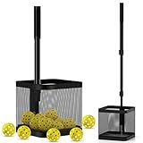 Pickleball Picker Upper Ball Holder, Pickleball Ball Picker Hopper Tube, Pickleball Pickup Tube - Lightweight Pickleball Retriever Collector with Shoulder Strap