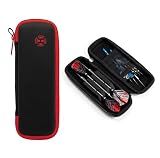 Harrows Darts Blaze Darts Wallet | Darts Case Holds 3 Assembled Darts and Accessories | Protective EVA Material | Professional Darts Accessories (BLACK RED)
