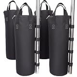 140 LBS Zipper Top Sand Bags for Canopy Legs (Without Sand) Sand Bags for Weight - Sandbags for Gazebo Legs, Pop Up Canopy Tent Weights - Canopy Weight Bags, Set of 4