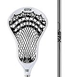 STX Lacrosse Stallion 50 Youth Lacrosse Complete Stick, Platinum/White, 39"