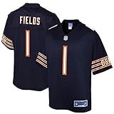 NFL PRO LINE Men's Justin Fields Navy Chicago Bears Jersey