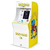 Arcade Classics Pac Man Jr Series Free Standing Machine, 3 Games, 8" Liquid Crystal Screen - Arcade Game for Basements, Garages, or Game Rooms
