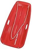 Slippery Racer Downhill Sprinter Flexible Kids Toddler Plastic Cold-Resistant Toboggan Snow Sled with Pull Rope and Handles -35 Inch (RED, 1 Pack)