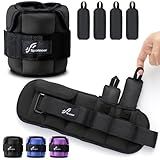 Sportneer Adjustable Ankle Weights Leg and Arm Weights for Yoga, Walking, Running, Aerobics, and Gym, 0,4-1,6kg Each, a Pair 0,8-3,2 kg