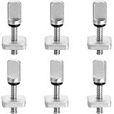 6 Pieces Surfing Accessories No Tool Stainless Steel Fin Screw Thumb Fin Screw for Men Women Surfboard Surf Longboard Paddleboard and SUP