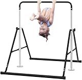 BangTong&Li Gymnastics Bar for Kids Height Adjustable Horizontal Bar Folding Gymnastics Junior Training Bar for Home Gymnastics Equipment (Black)